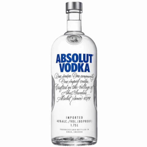 ABSOLUT SWEDISH 80 80 Proof 1750 ml