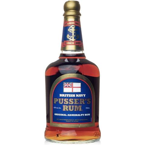 PUSSER'S BRITISH NAVY RUM 84 Proof 750 ml