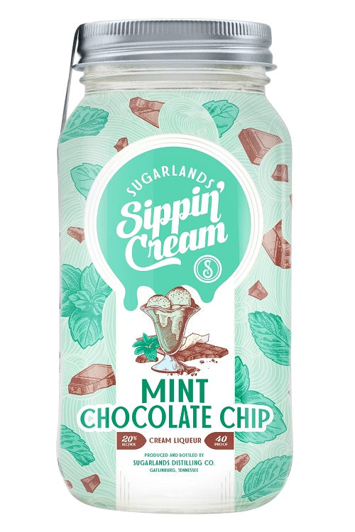 SUGARLANDS MINT CHOCOLATE CHIP CREAM 750ML 40 PROOF