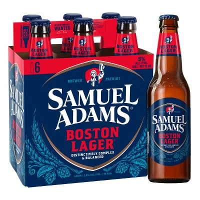 SAMUEL ADAMS BOSTON LAGER 6PK 12OZ BOTTLE