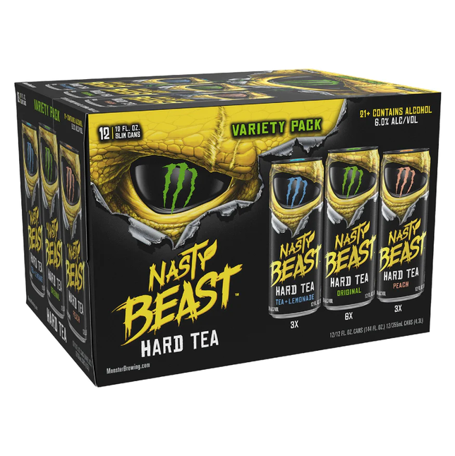 NASTY BEAST HARD TEA VARIETY 12OZ 12PK