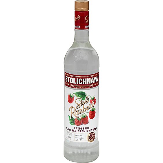 STOLICHNAYA RAZBERI 75 Proof 750 ml