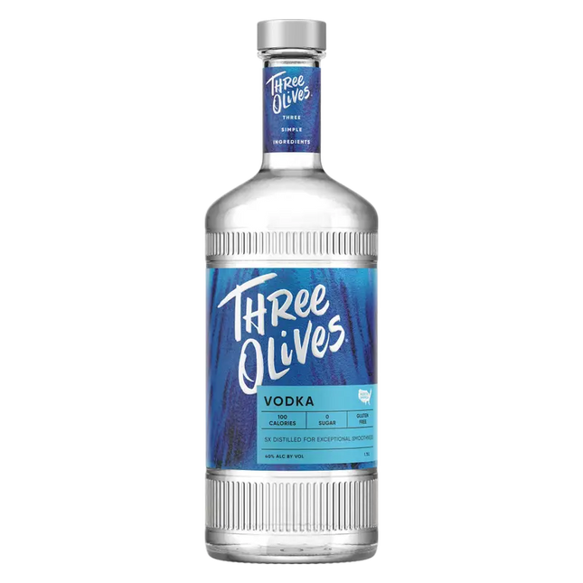 THREE OLIVES VODKA 80 Proof 1750 ml
