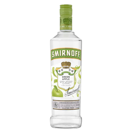 SMIRNOFF GREEN APPLE 70 Proof 750 ml