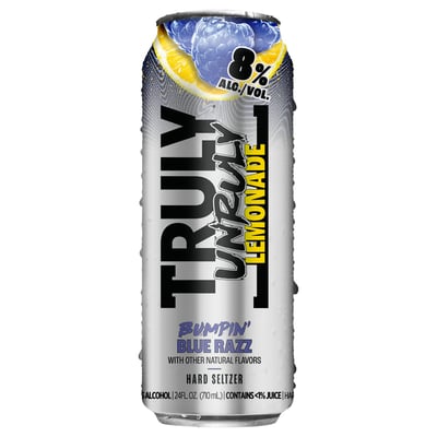 TRULY UNRULT BLUE RAZZ LEMONADE 1PK 24OZ CAN