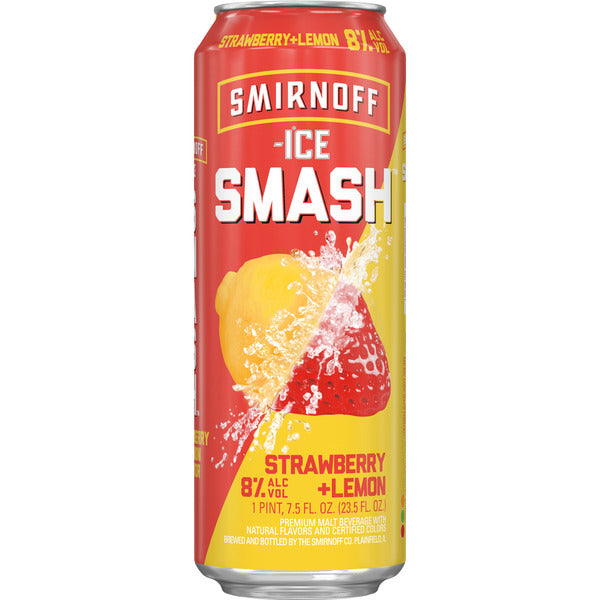 Smirnoff Smash Strawberry Lemon 23.5 1PK CAN