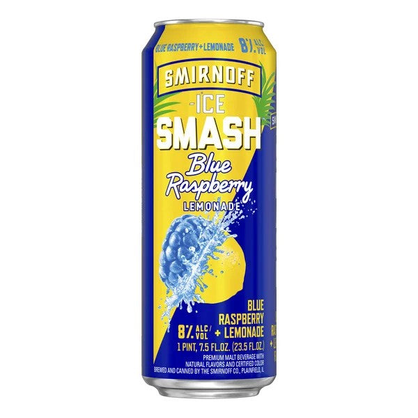 SMIRNOFF SMASH BLUE RASPBERRY LEMONADE23.5OZ 1PK CAN