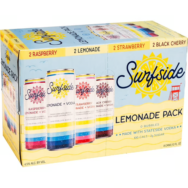 SURFSIDE LEMONADE 8PK 12OZ CAN