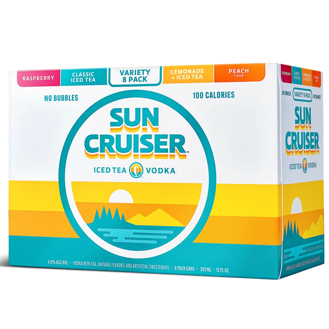 SUN CRUISER ICE TEA VODKA VARIETY 8PK 12OZ CAN