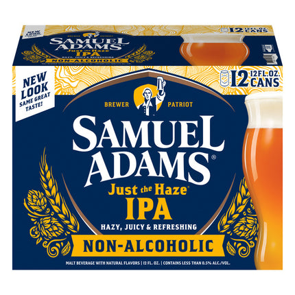 SAMUEL ADAMS JUST HAZE IPA 12PK 12OZ CAN