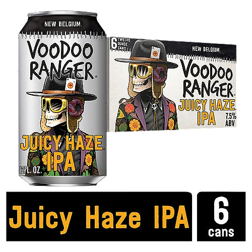 New Belgium Voodoo Ranger Juicy Haze IPA 6 Can