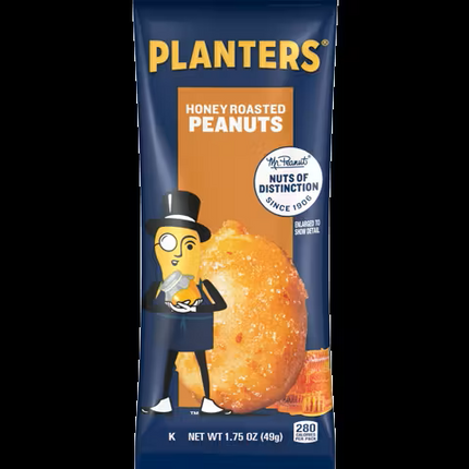 PLANTERS HONEY ROASTED PEANUTS 49G