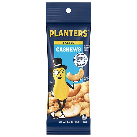 PLANTERS SALTED CASHEWS 1.5OZ