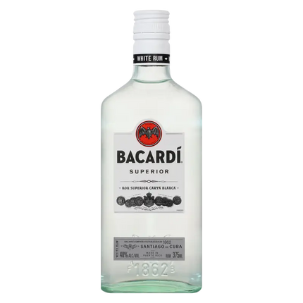 BACARDI SUPERIOR (P R) 80 Proof 375 ml