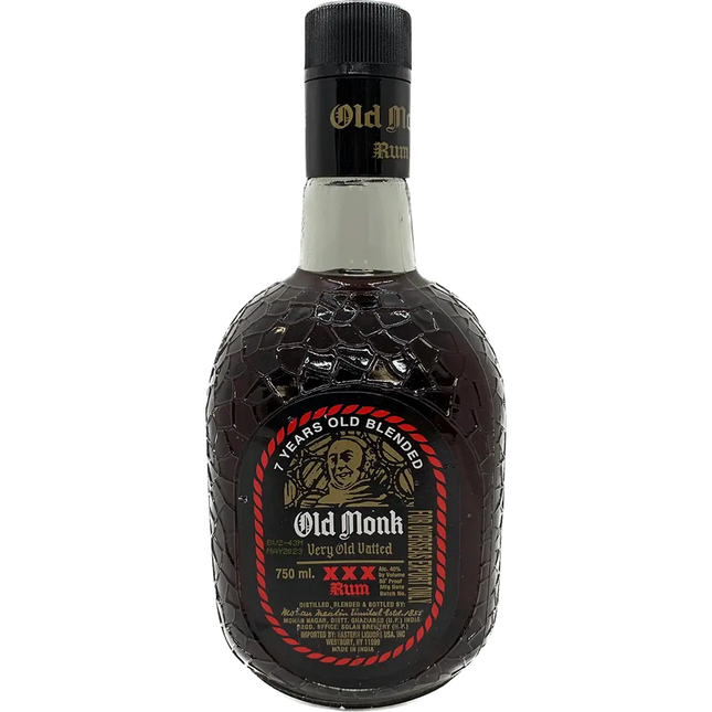 OLD MONK XXX RUM-7 YR 80 Proof 750 ml