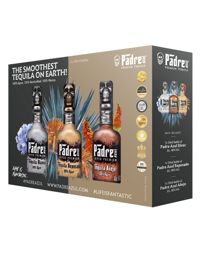 PADRE AZUL SUP PRE VARIETY 3PK 80 Proof 50 ml