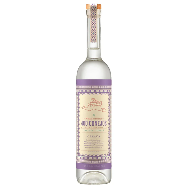 400 CONEJOS TOBALA 750 ml 80 Proof