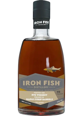 IRON FISH TOASTED OAK RYE MAPLE SYRUP BARRELS 750ML 92 PROOF