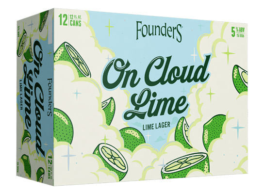 FOUNDERS ON CLOUD LIME LAGER 12PK CAN
