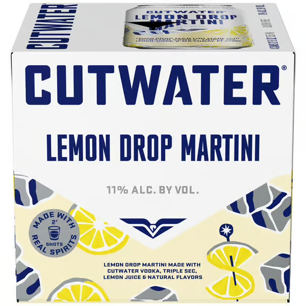 CUTWATER LEMON DROP MARTINI 4PK