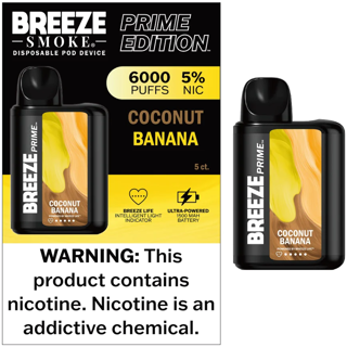 BREEZE COCONUT BANANA 6000 PUFFS