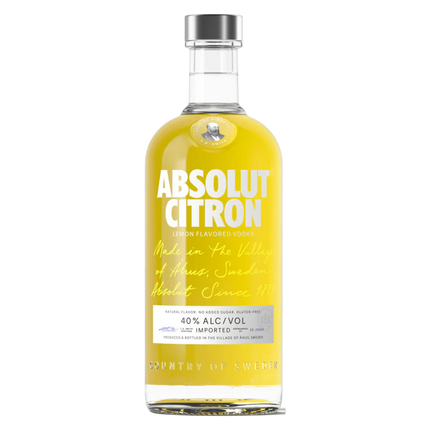 ABSOLUT CITRON 80 Proof 750 ml