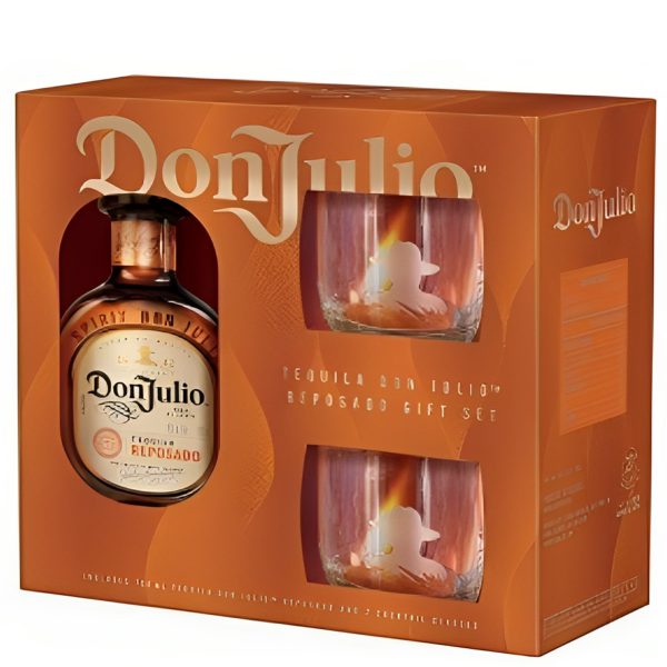 DON JULIO REPOSADO WITH 2 GLASS SET