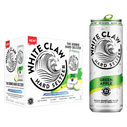 WHITE CLAW GREEN APPLE SELTZER 6PK