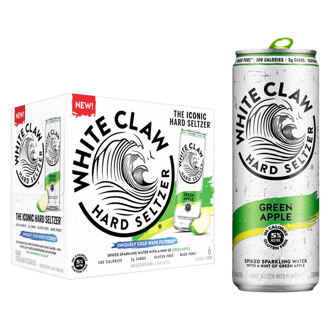 WHITE CLAW GREEN APPLE SELTZER 6PK