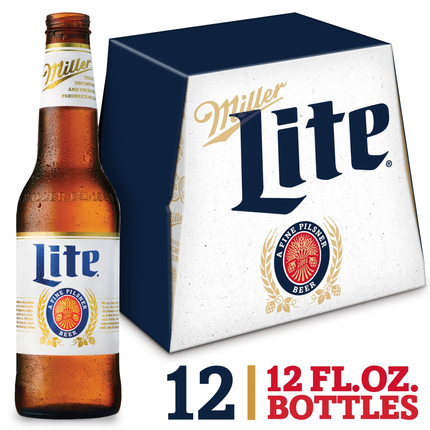 MILLER LITE 12PK 12OZ BOTTLE
