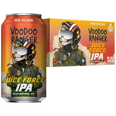 New Belgium Voodoo Ranger Juice Force 6 can
