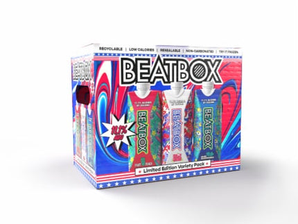 BEATBOX RED WHITE & BLUE VARIETY 6PK