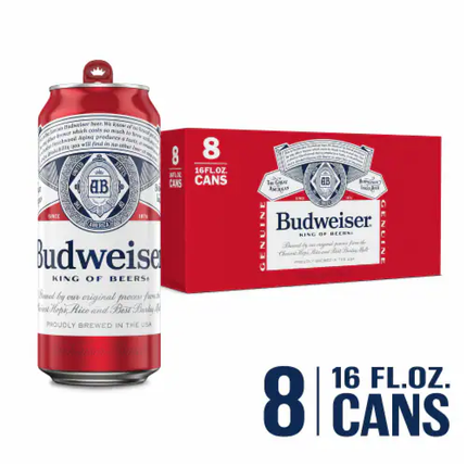 Budweiser  16oz Can 8PK