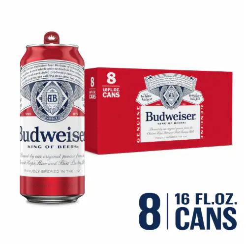 Budweiser  16oz Can 8PK