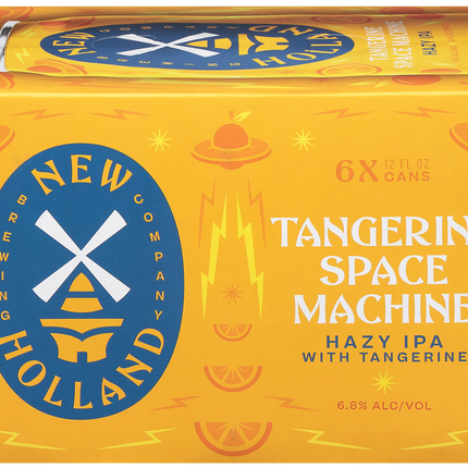 NEW HOLLAND TANGERINE SPACE MACHINE 6 CANS
