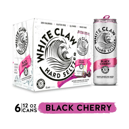 WHITE CLAW BLACK CHERRY 6PK 12OZ