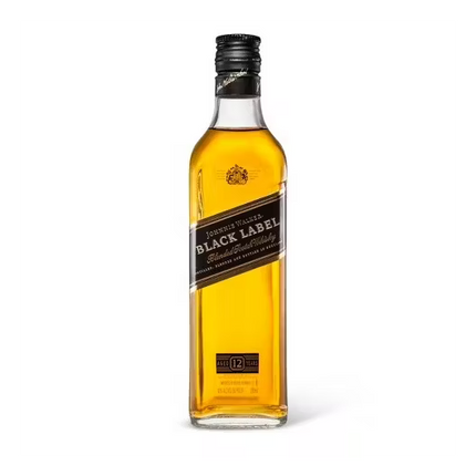 JOHNNIE WALKER BLACK LABEL 12YR 80 Proof 200 ml