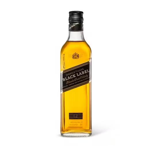 JOHNNIE WALKER BLACK LABEL 12YR 80 Proof 200 ml