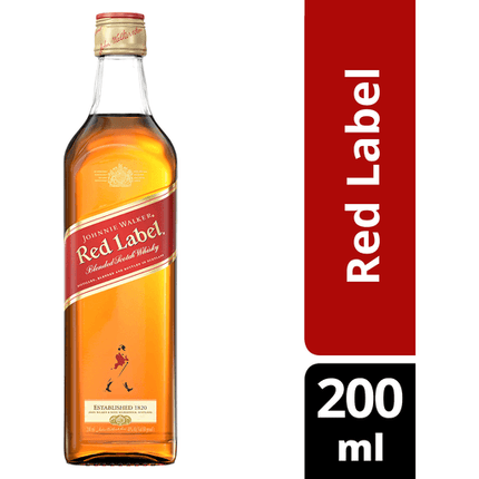 JOHNNIE WALKER RED LABEL 80 Proof 200 ml