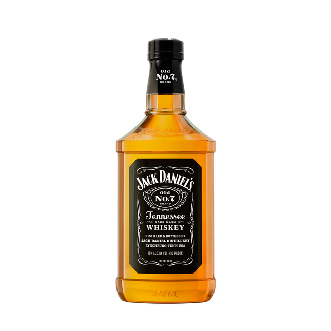 J DANIELS OLD 7 BLACK (TN) PL 80 Proof 375 ml