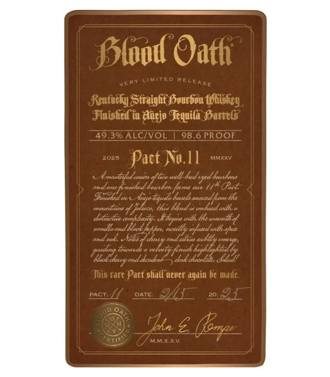 Blood Oath Pact No 11 750 ml
