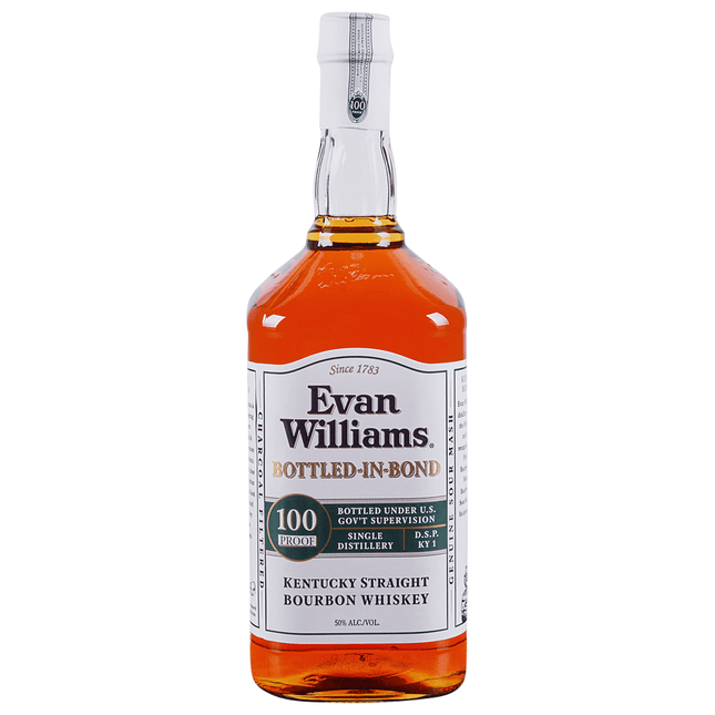 EVAN WILLIAMS WHITE BTTL BOND 100 Proof 1750 ml