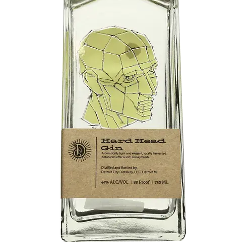 DETROIT CITY HARD HEAD GIN 750ML 88 PROOF