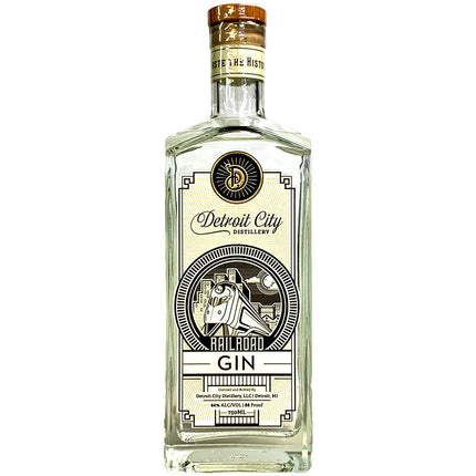 DETROIT CITY RAILROAD GIN 750ML 88 PROOF