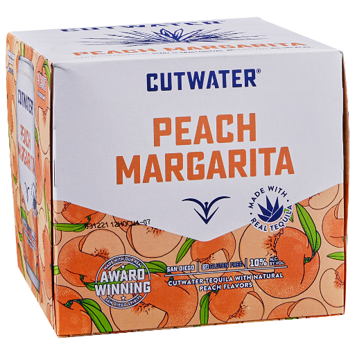 Cutwater Peach Margarita 4 Can