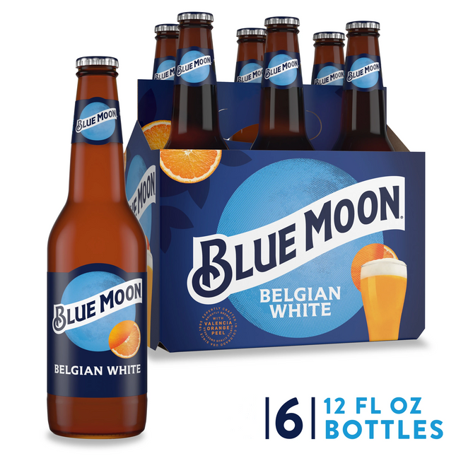 BLUE MOON BELGIAN WHITE 6PK 12OZ BOTTLE