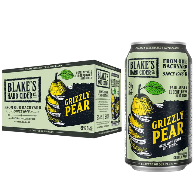 Blake's Grizzly Pear Cider 6 Can