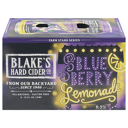 Blake's Blueberry Lemonade Cider 6 Can
