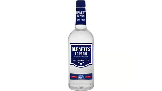 BURNETT'S VODKA 80 Proof 1000 ml