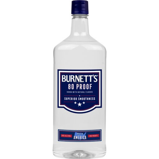 BURNETT'S VODKA PL 80 Proof 375 ml